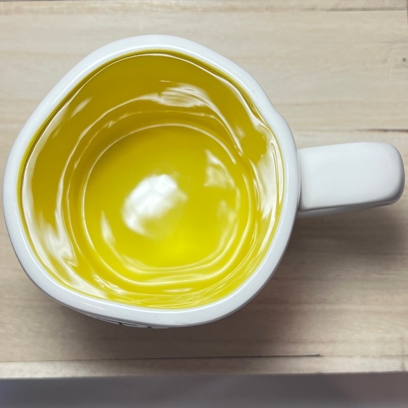 Rae Dunn Tea Time 🫖 Mug (white with yellow inside) - Picture 4 of 4